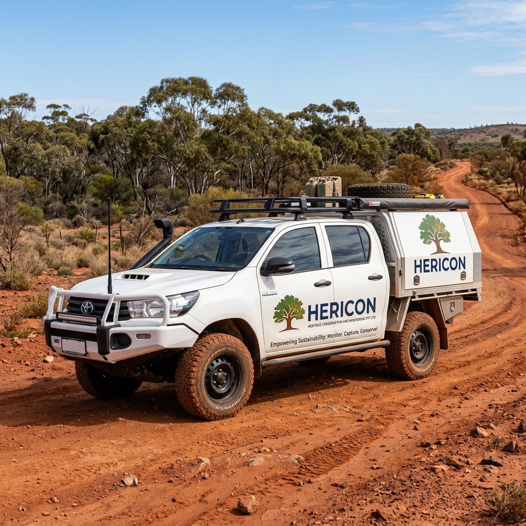HERICON field vehicle on country